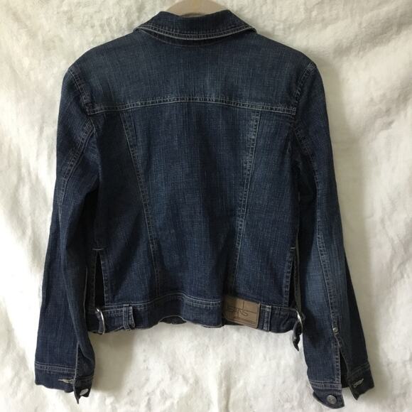 BCBGMaxAzria Jeans Cropped Jean Jacket - Picture 11 of 16